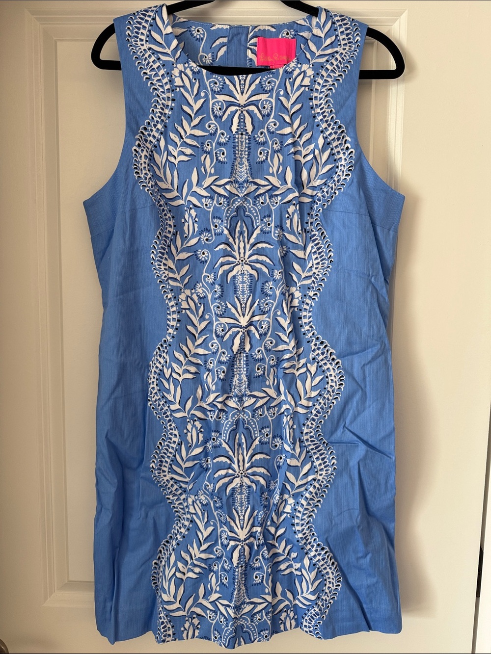 Lilly Pulitzer Blue Dress with White Embroidery